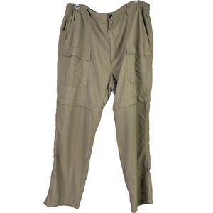 World Wide Sportsman Convertible Cargo Pants Mens 2XL Beige Outdoor Hiking